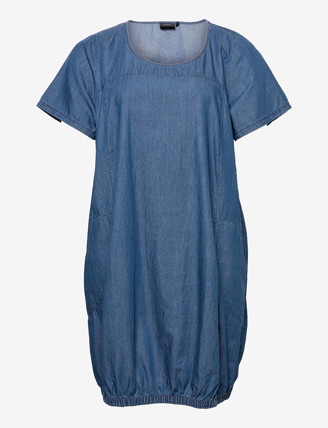 Zizzi - JELLA, S/S, ABK DRESS - džinsa kleitas - blue - 0