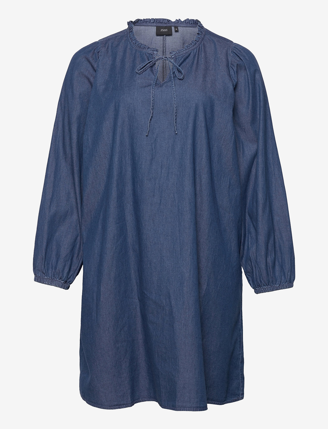 Zizzi - JKATRINE, L/S, ABK DRESS - blue denim - 0
