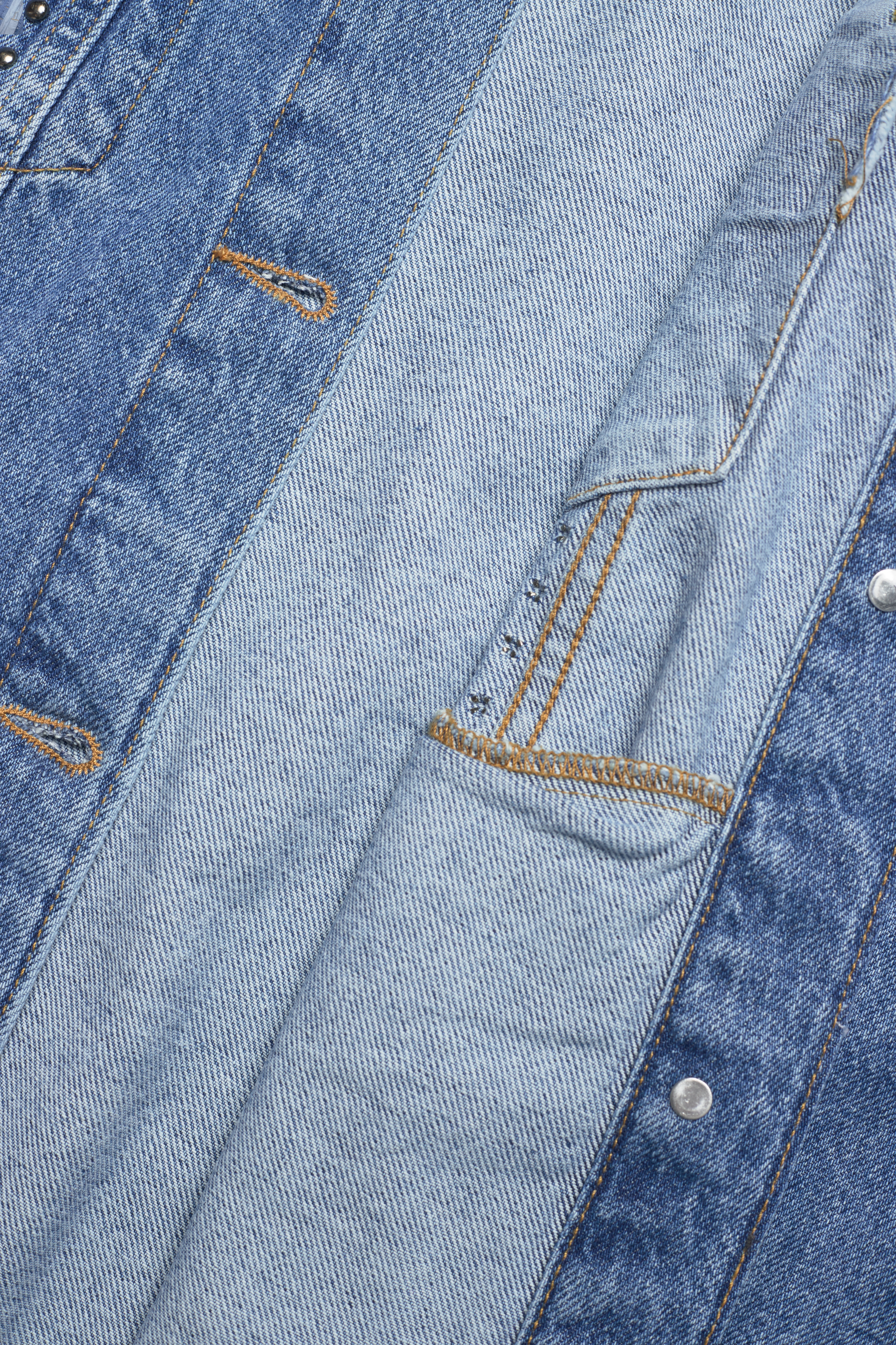 Zizzi - JKIARA, L/S, JACKET - blue denim - 4