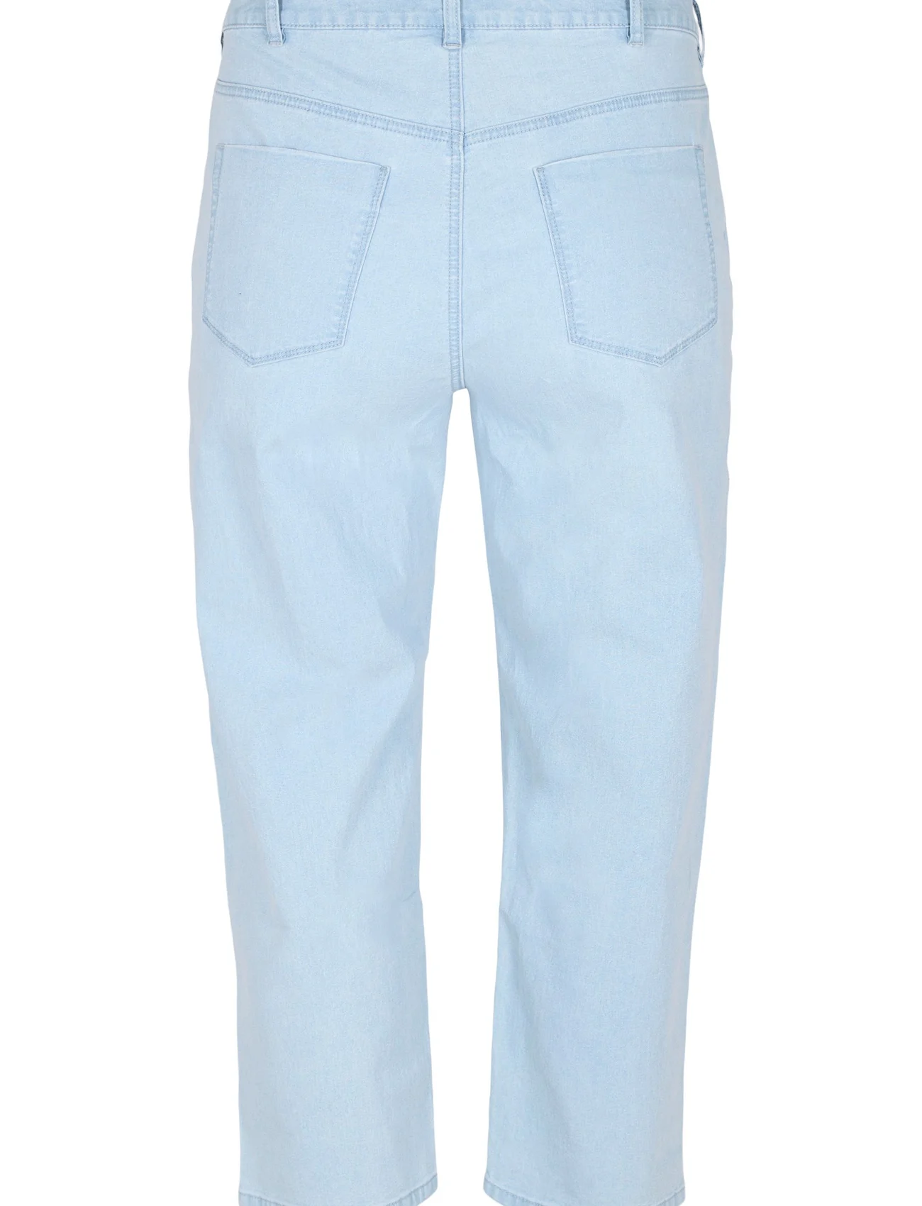 Zizzi - JGAIGA, CROP, VERA JEANS - straight jeans - light blue stripe - 1
