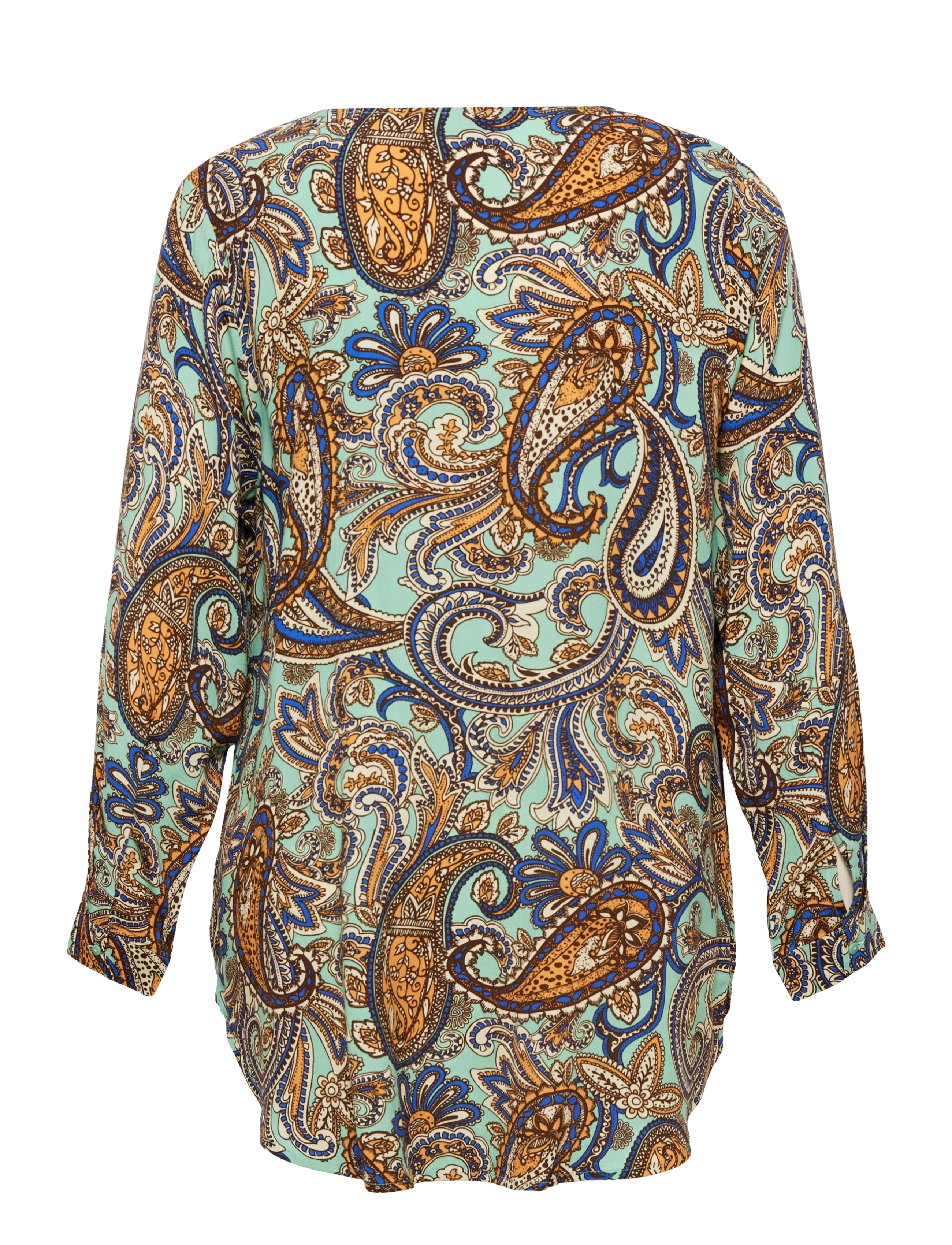 Zizzi - MECHO, L/S, SHIRT - dusty jade green aop - 1