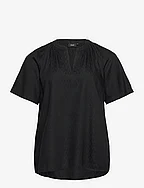 MARLEY, S/S, BLOUSE - BLACK