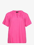 MARLEY, S/S, BLOUSE - PINK