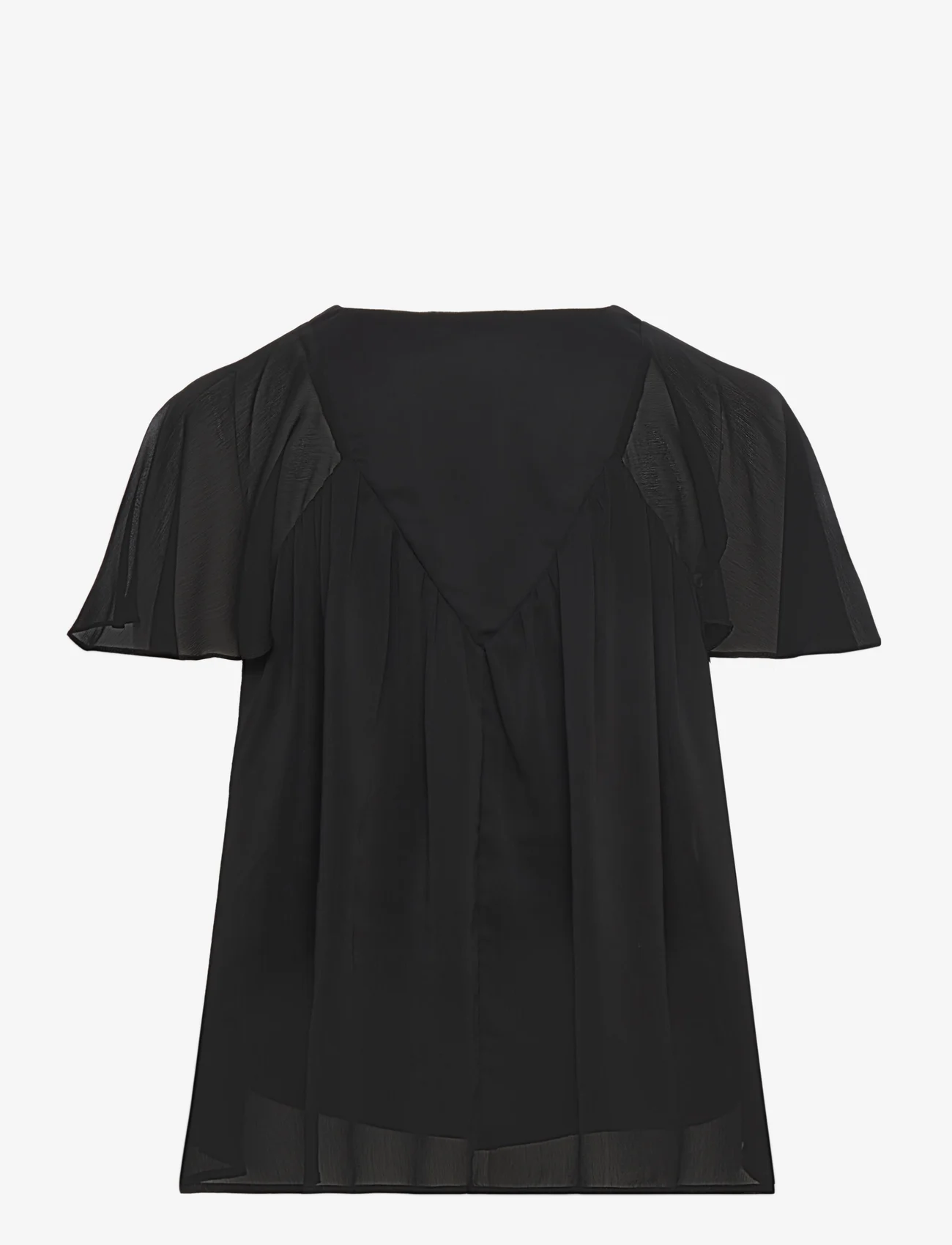 Zizzi - MAGNES, S/S, BLOUSE - short-sleeved blouses - black - 1
