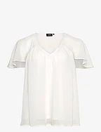 MAGNES, S/S, BLOUSE - OFF-WHITE