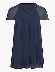 Zizzi - MAGNES, S/S, ABK DRESS - summer dresses - blue - 0