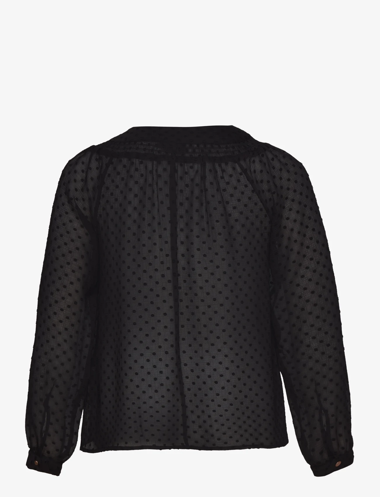 Zizzi - MVULA, L/S, BLOUSE - long-sleeved blouses - black - 1