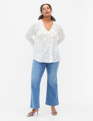 Zizzi - MSALLY, L/S, SHIRT - blouses met lange mouwen - white - 5