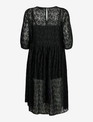 Zizzi - MJUNA, 3/4, BLK DRESS - nėriniuotos suknelės - black - 1