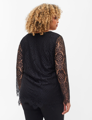 Zizzi - MDINDY, L/S, BLOUSE - long-sleeved blouses - black - 7