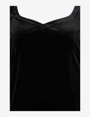 Zizzi - MLIVIA, L/S, ABK DRESS - t-shirtklänningar - black - 2