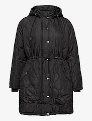 Zizzi - MCAMP FLEECE, L/S, COAT - spring jackets - black - 0