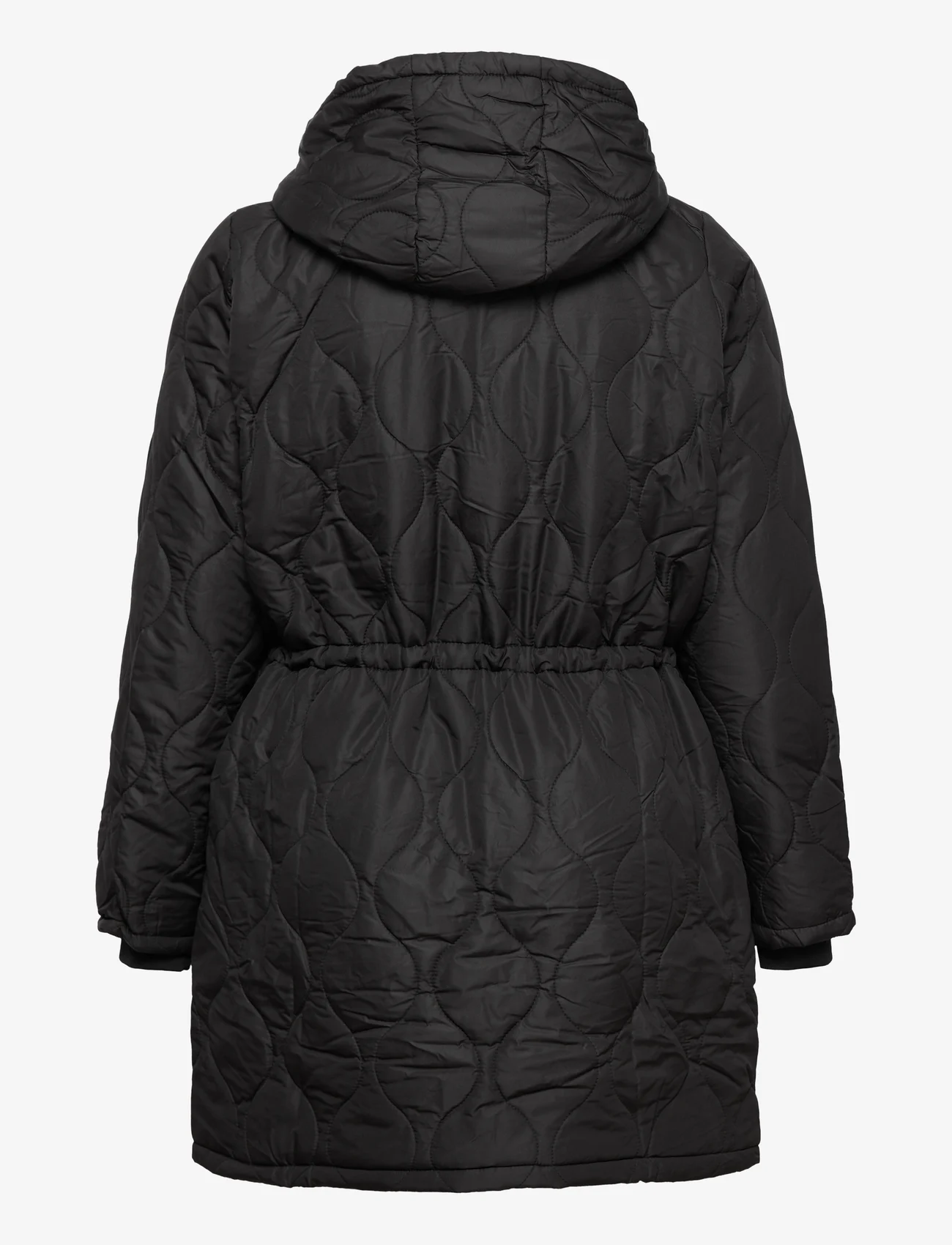 Zizzi - MCAMP FLEECE, L/S, COAT - spring jackets - black - 1
