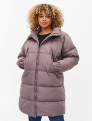 Zizzi - MSHANGHAI, L/S, COAT - winter jackets - brown - 2