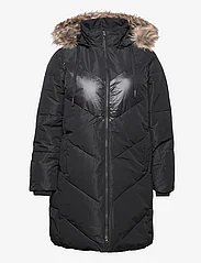 Zizzi - MLUNA, L/S, COAT - winter jackets - black - 0