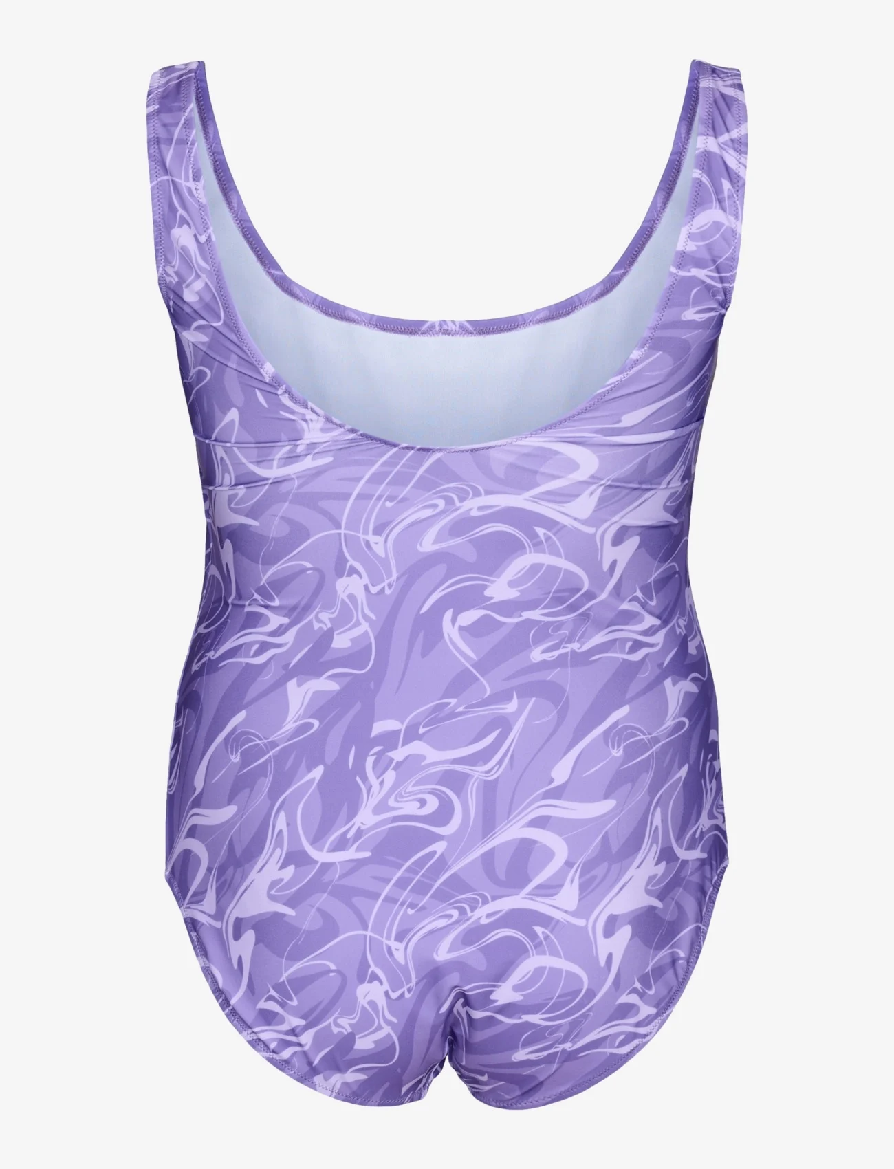 Zizzi - SMIA, HL, SWIMSUIT, AOP - swimsuits - purple - 1