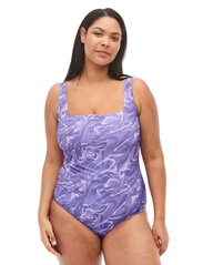 Zizzi - SMIA, HL, SWIMSUIT, AOP - swimsuits - purple - 4
