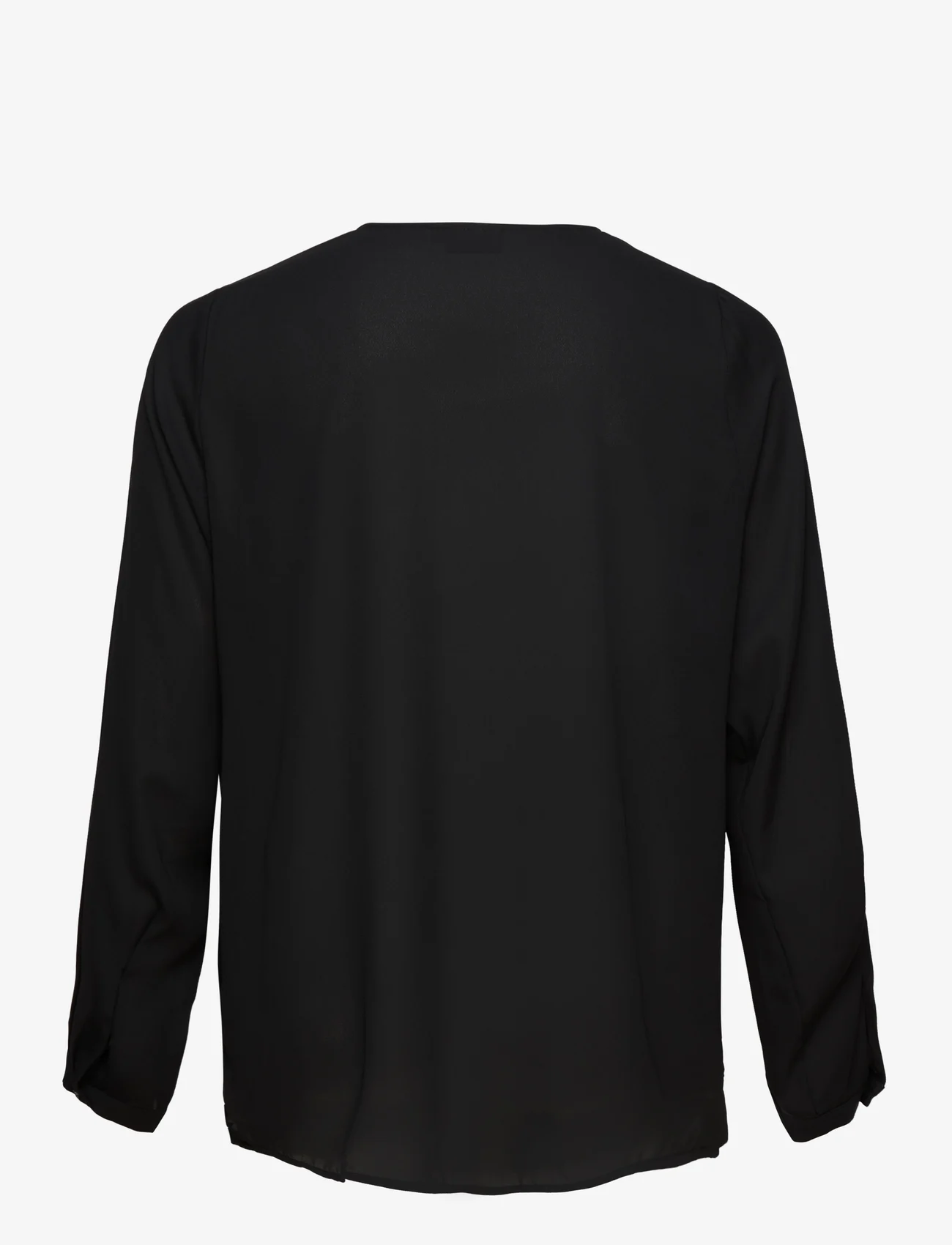 Zizzi - VSELI, L/S, SHIRT - pitkähihaiset paidat - black - 1