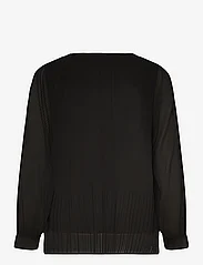 Zizzi - VGABBY, L/S, V-NECK BLOUSE - long-sleeved blouses - black - 1