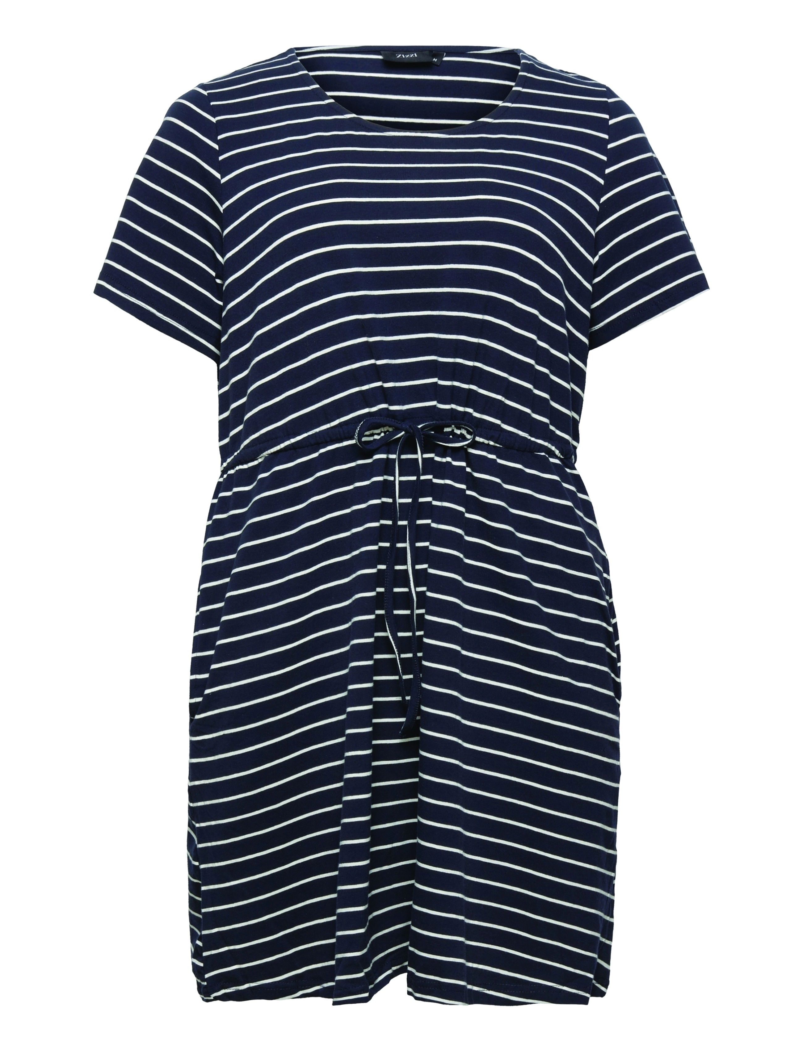 Zizzi - VDORIT, S/S, TUNIC - blue stripe - 0
