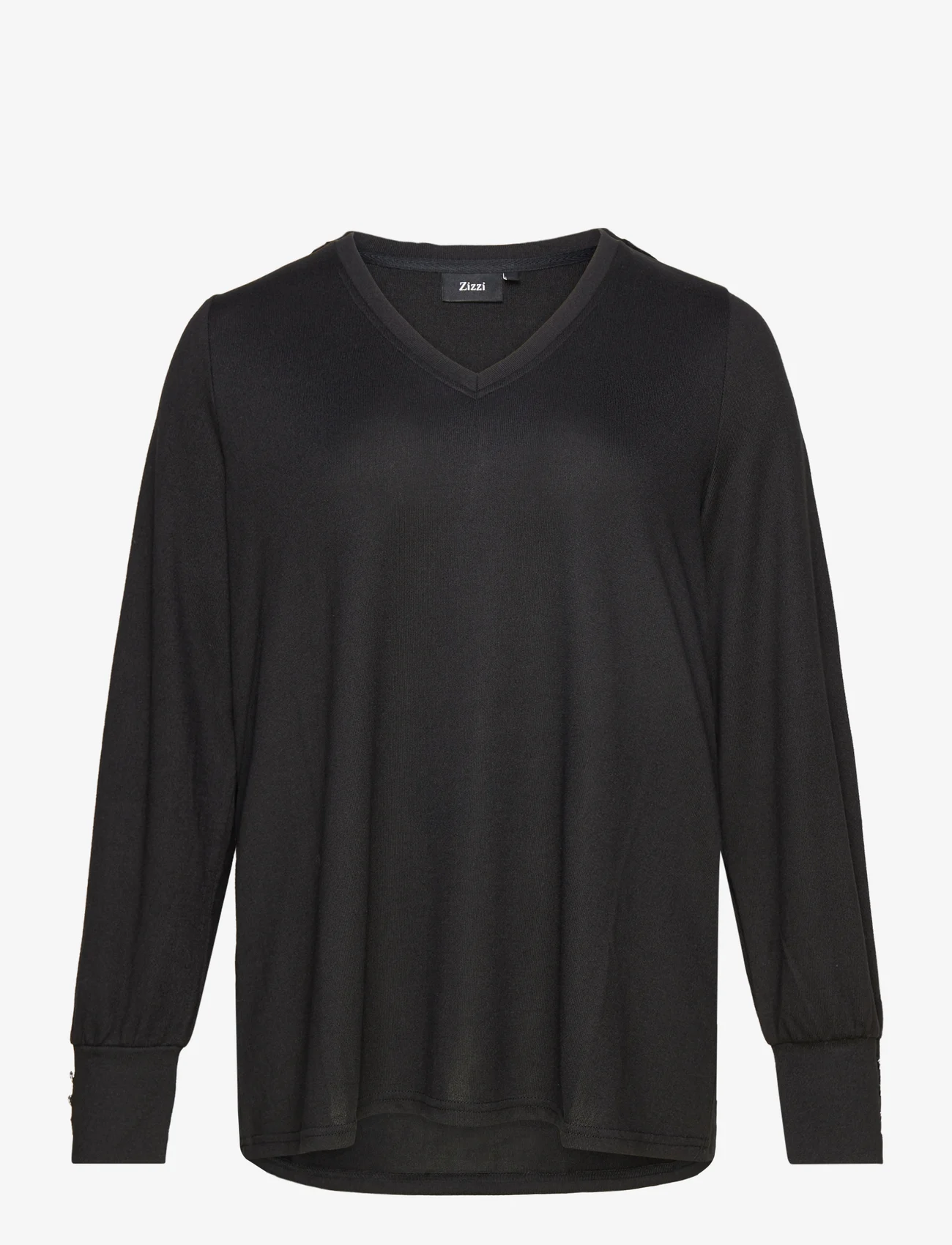 Zizzi - VLUCCA, L/S, BLOUSE - blouses met lange mouwen - black - 0