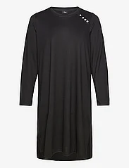 Zizzi - VLUCCA, L/S, ABK DRESS - t-skjortekjoler - black - 0