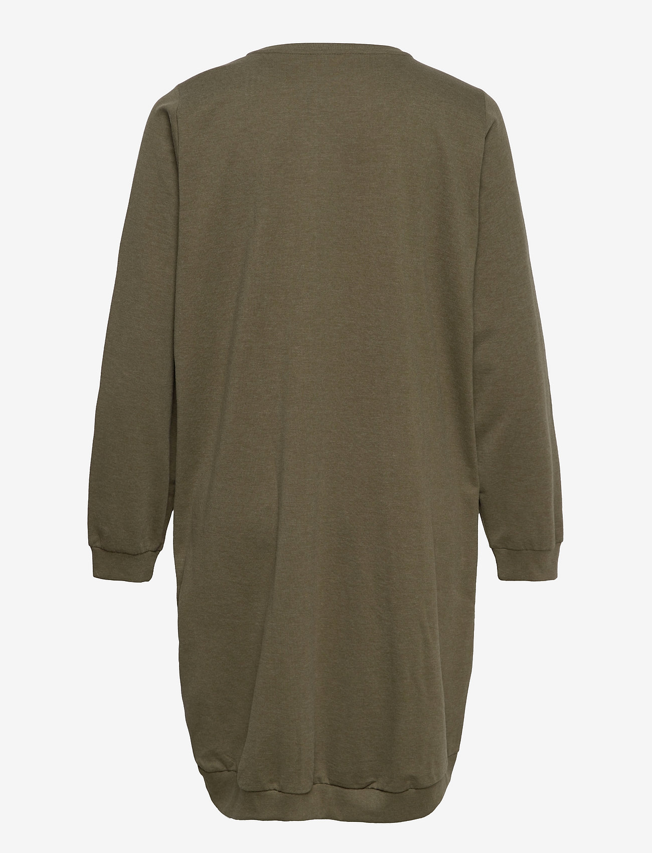 Zizzi - VGIGGO, L/S, SWEATDRESS - ivy green melange - 1