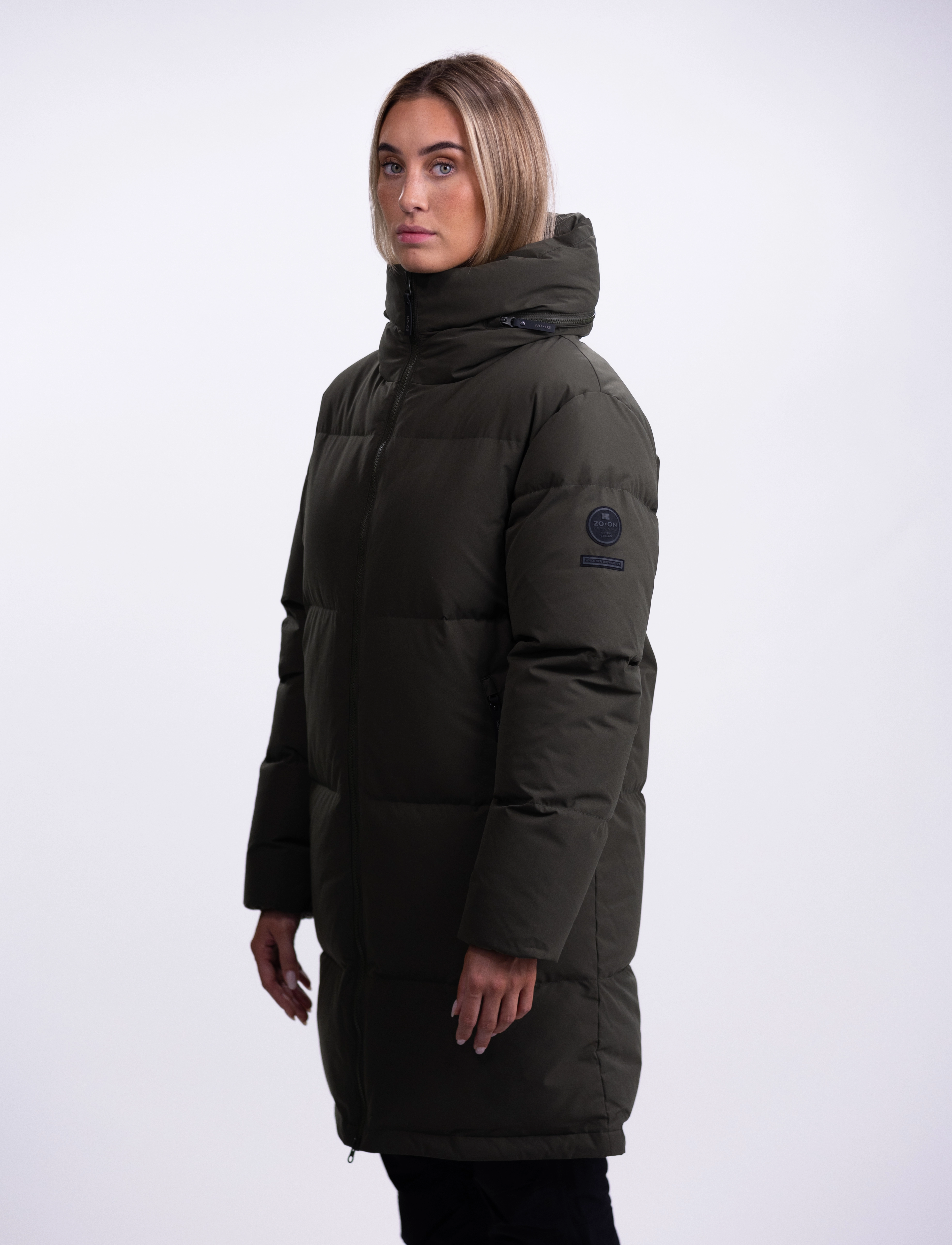 ZO-ON - Flatey down coat - dusky green - 3
