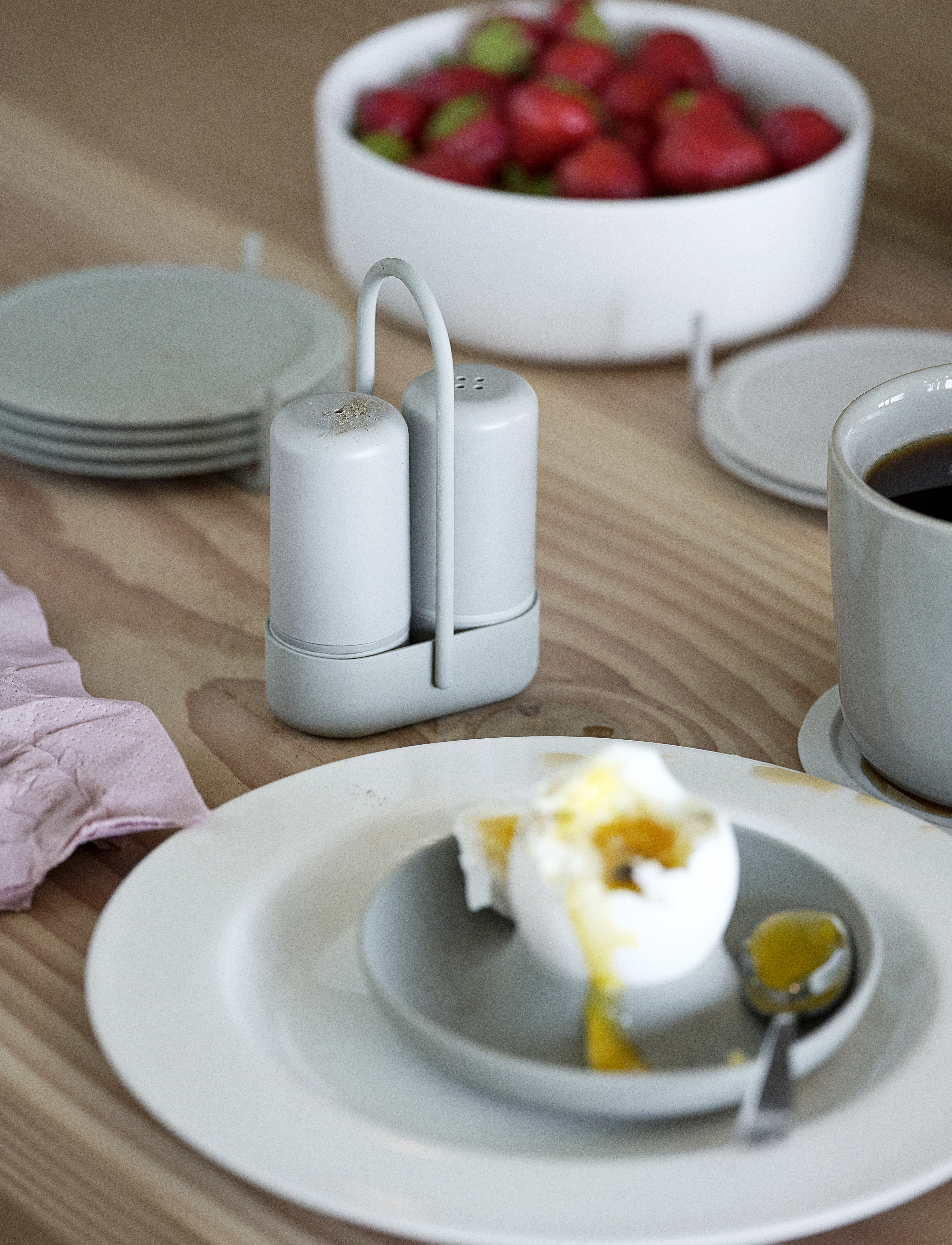 Zone Denmark Salt-Pebersæt Singles, 6.5X 3X 9 cm, Grinders, Schwarz - Salt & Pepper Shakers, Homeware
