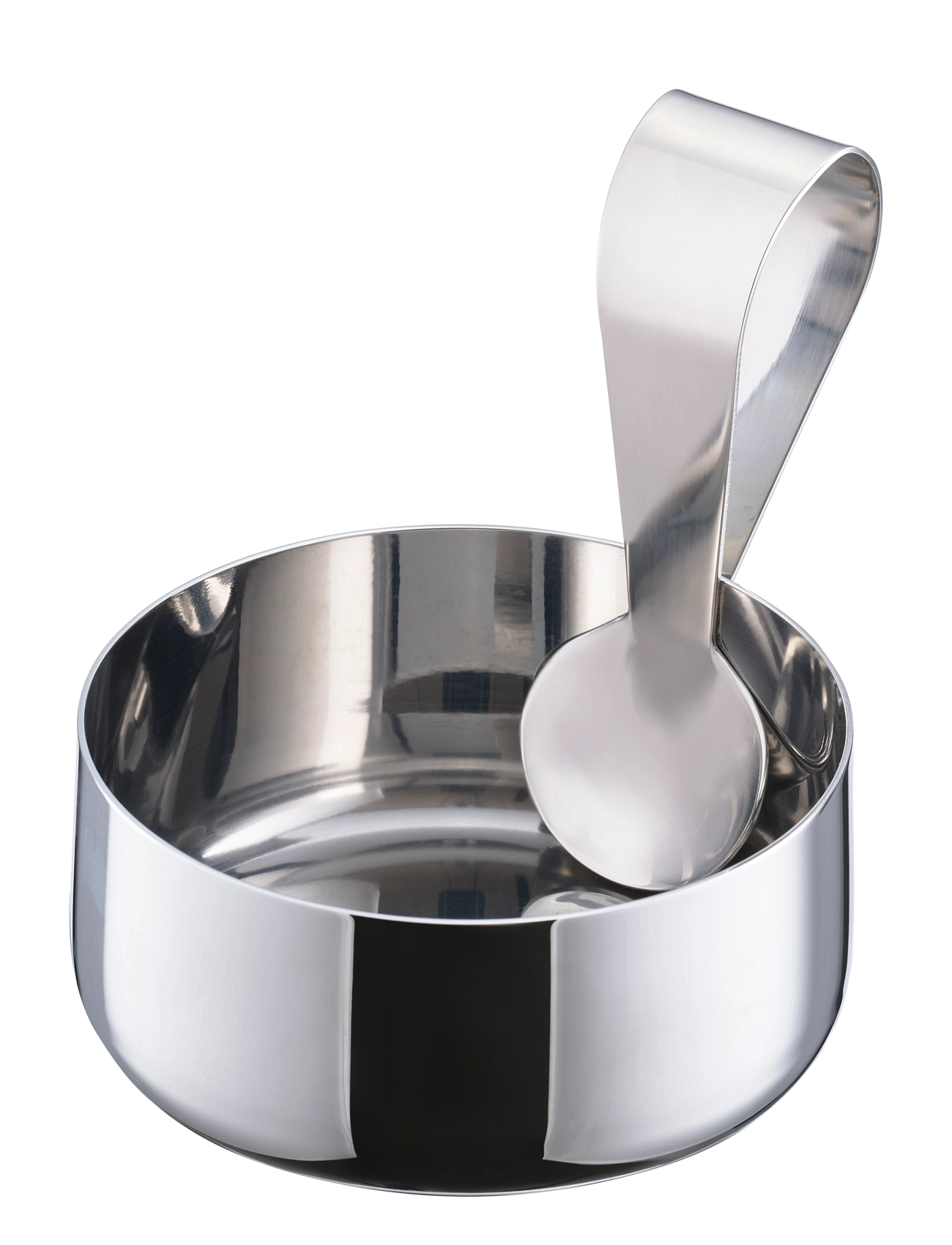 Zone Denmark Delicacy bowl w. spoon Rocks - Servierschalen - METAL / silver