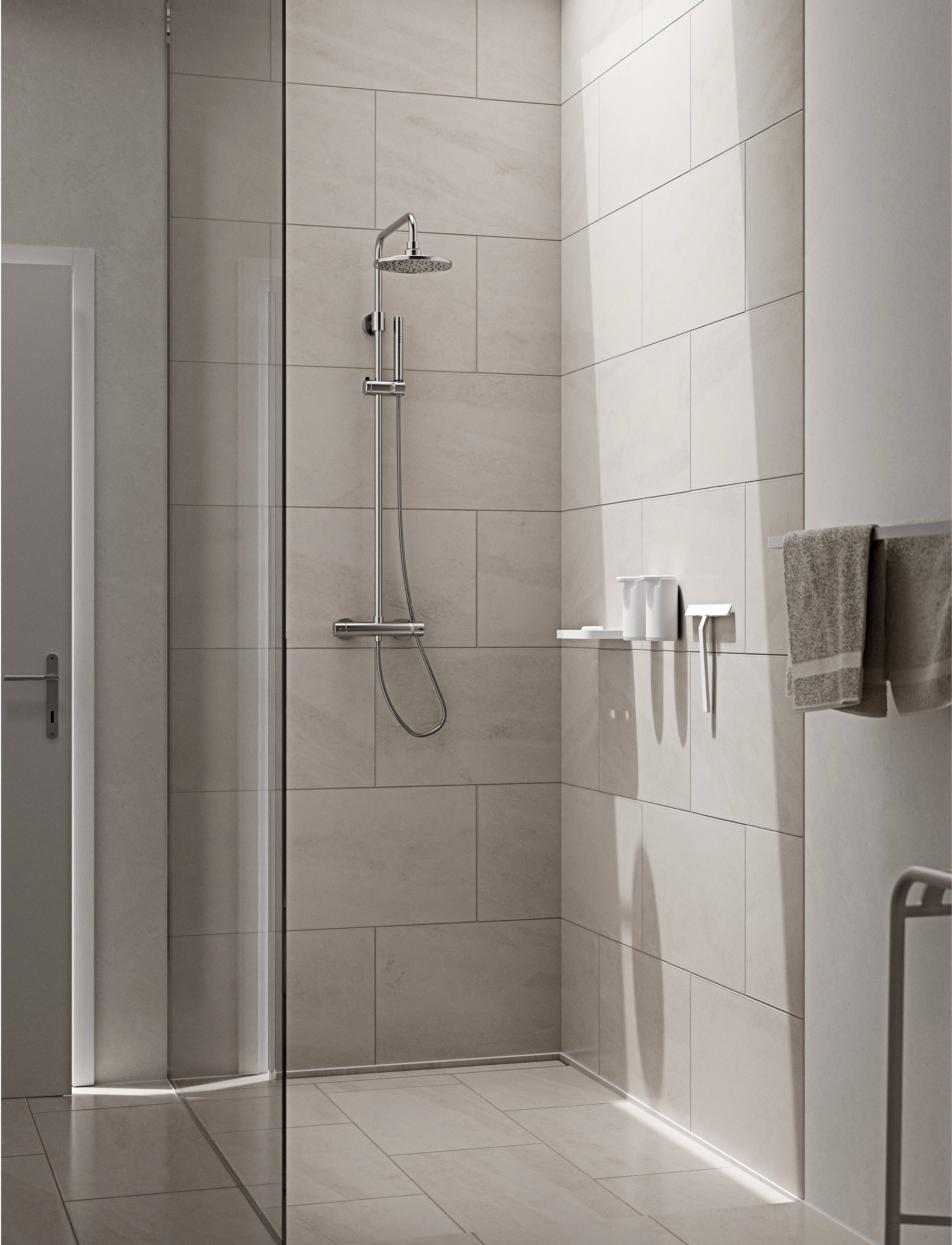 Zone Denmark Skraber M. Holder Rim, 22 cm, Wash & Clean, Weiß - Cleaning, Homeware