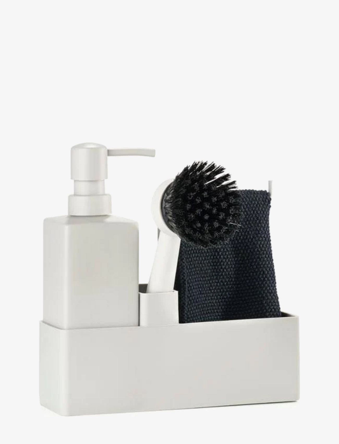 ZONE DENMARK Opvaskesæt M. Karklud Grau - 19X 6X 20.5CM - Unisex