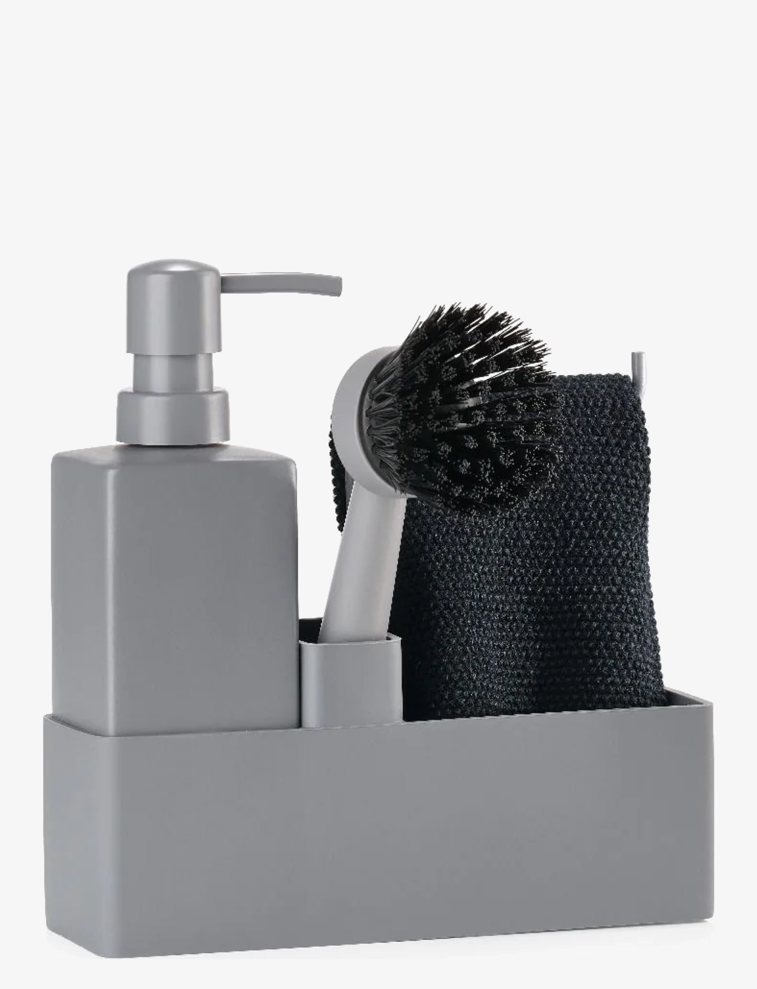 Zone Denmark Dishwashing set w cloth - Köök - GREY / grey