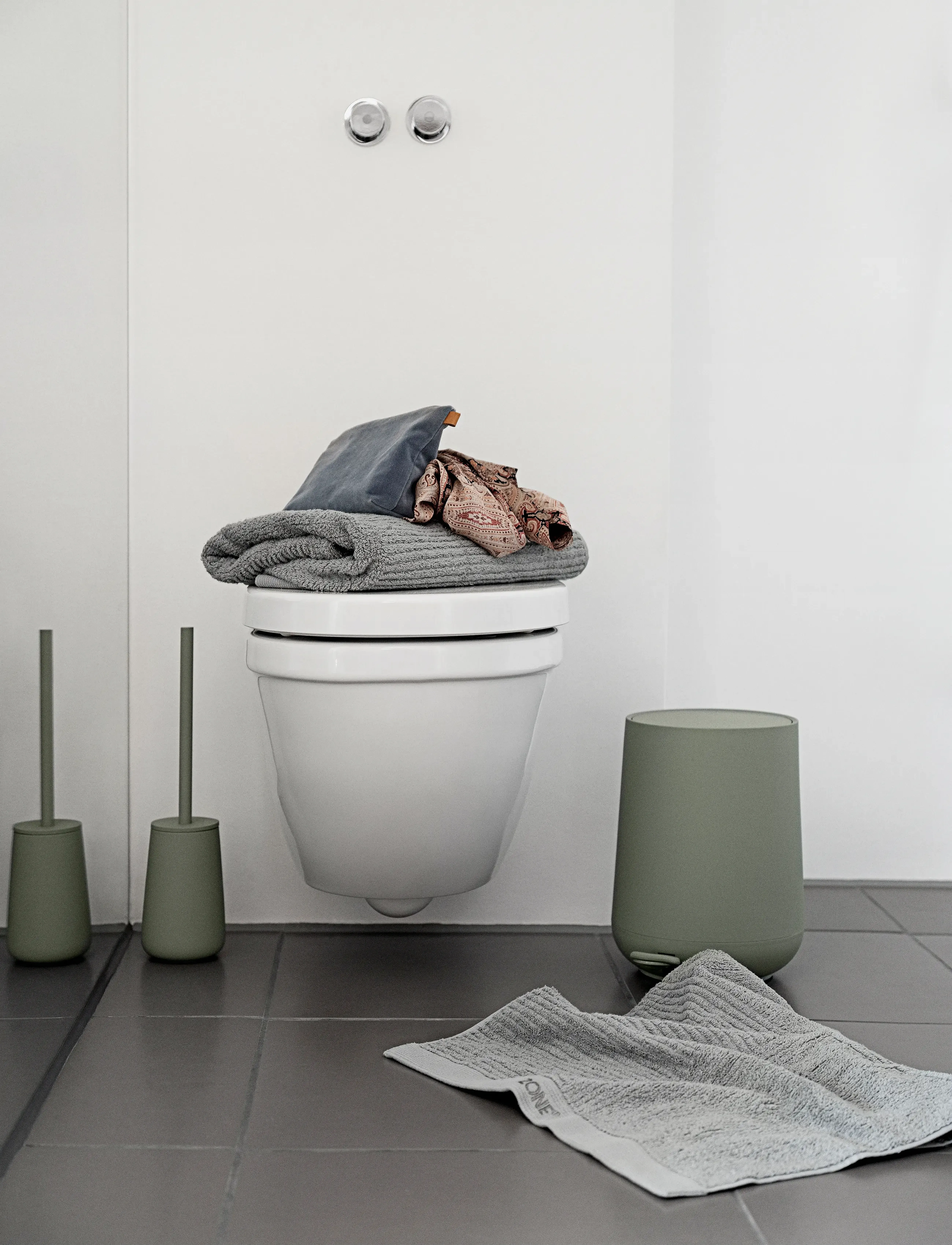 Zone Denmark Håndklæde Classic, 50X 70 cm, Green, Håndklæder Og Badehåndklæder > Håndklæder, Unisex
