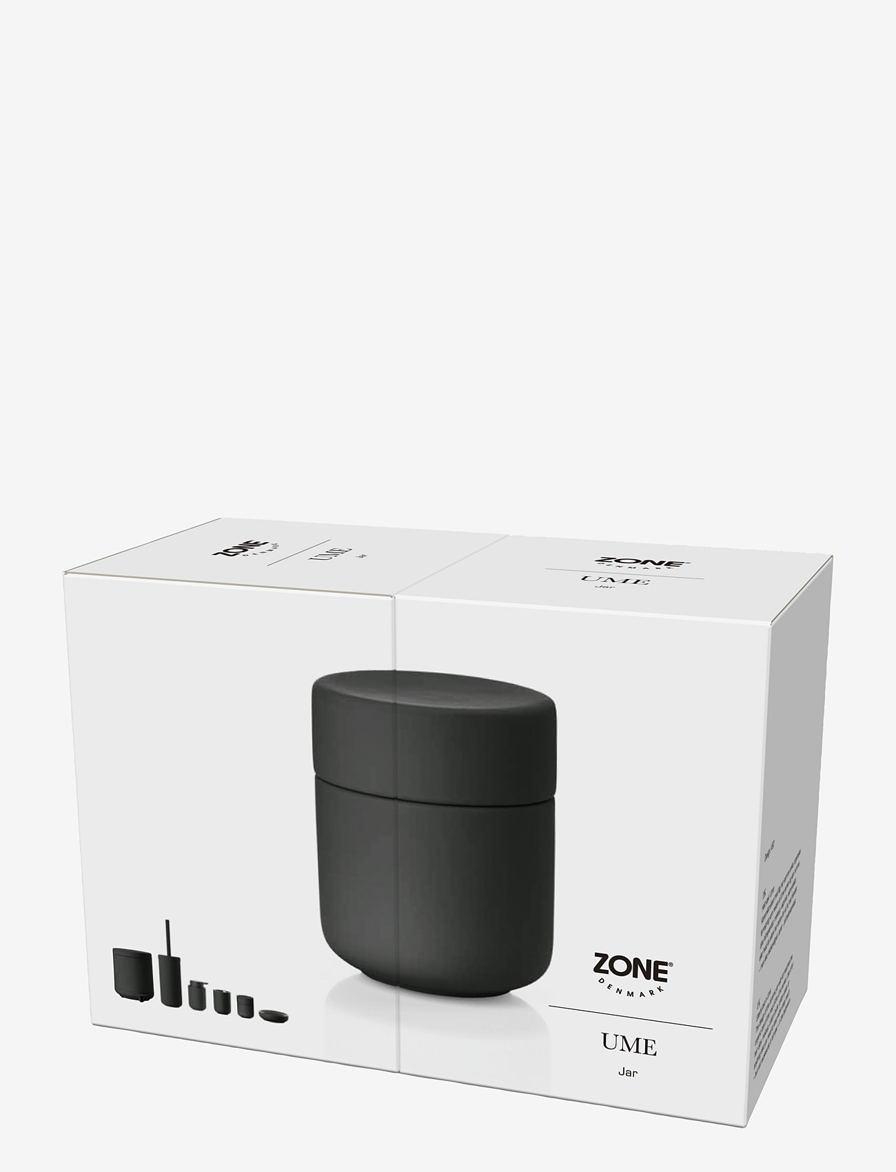 Zone Denmark - Jar with lid Ume - dantų šepetėlių laikikliai - black - 4