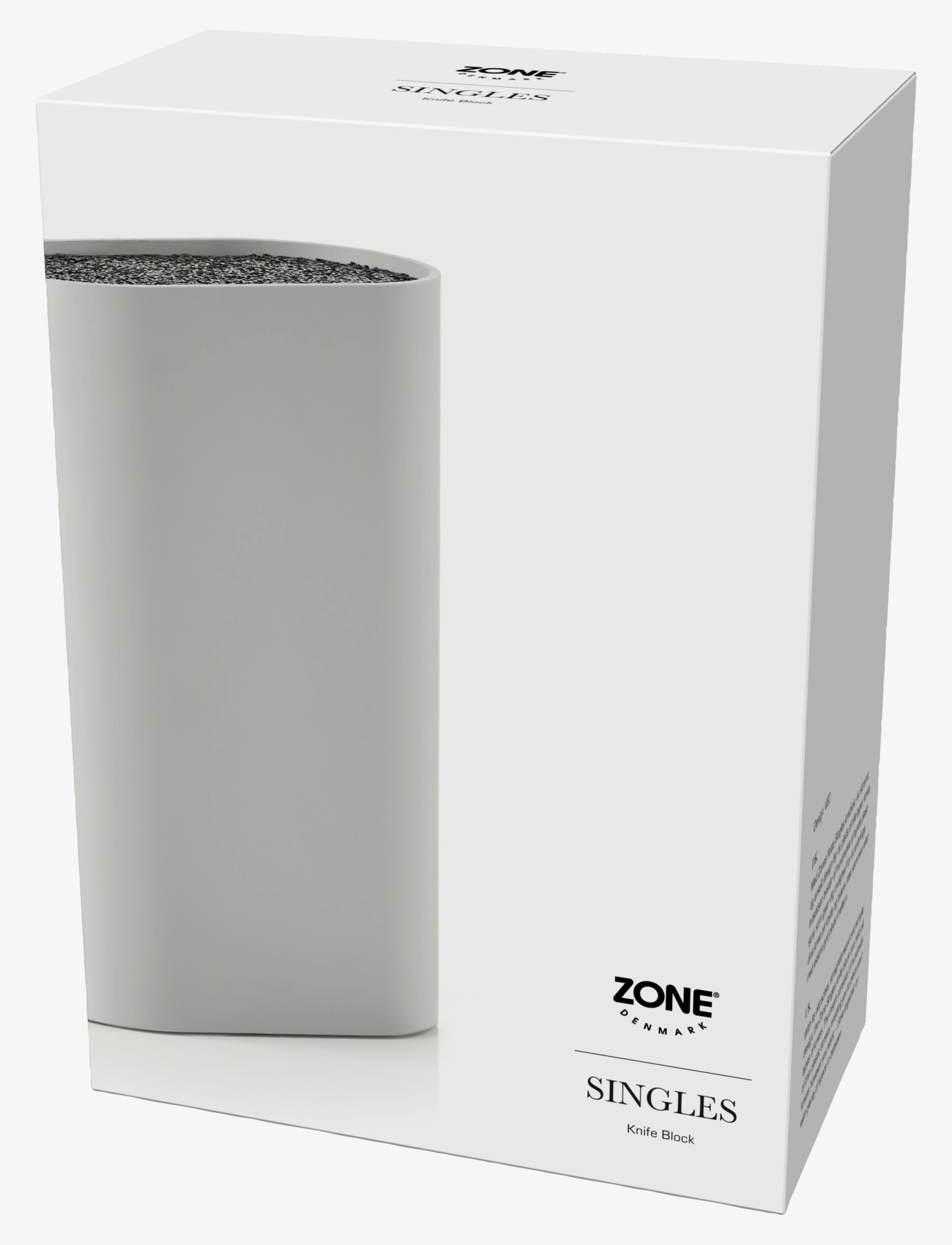 Zone Denmark - Knife block Singles - veitsitelineet - varm grey - 1