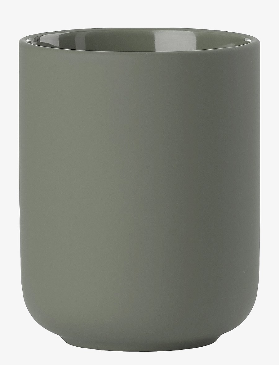 Zone Denmark - Toothbrush mug Ume - die niedrigsten preise - olive green - 0