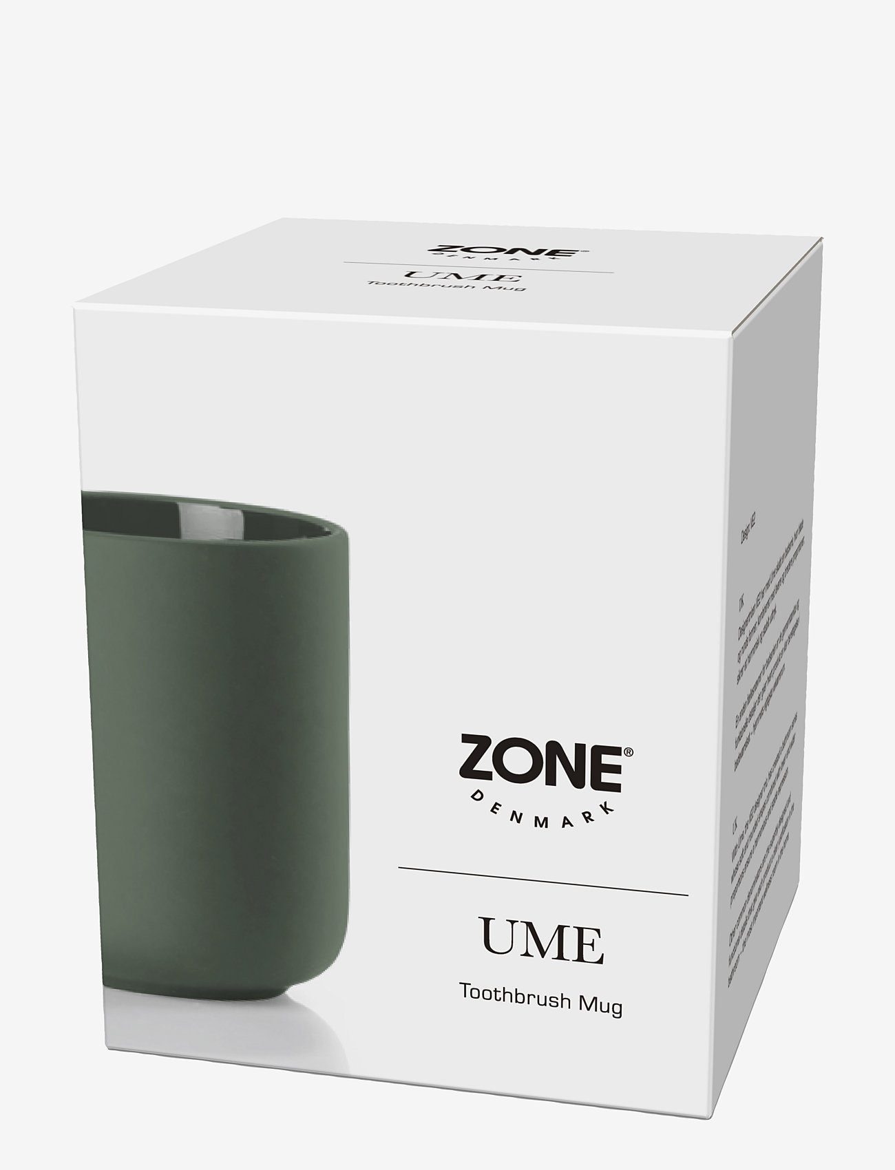 Zone Denmark - Tandbørstekrus Ume - køb efter pris - olive green - 1