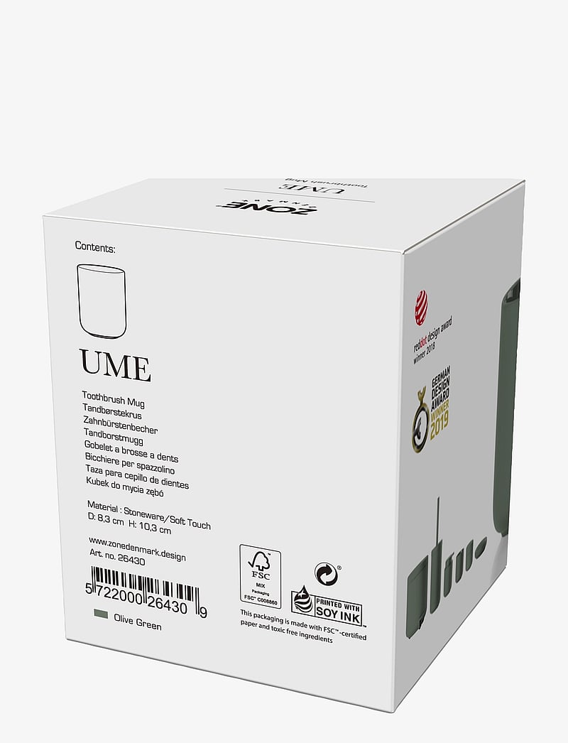 Zone Denmark - Toothbrush mug Ume - zahnbürstenhalter - olive green - 3