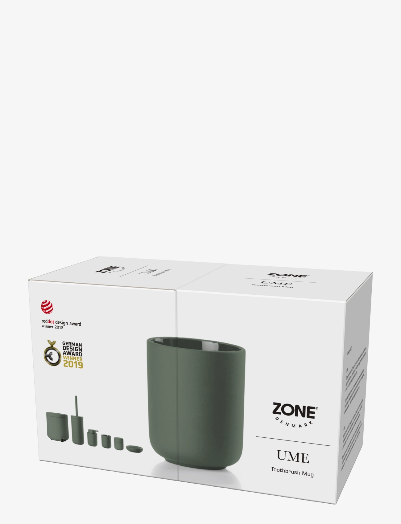 Zone Denmark - Tandbørstekrus Ume - laveste priser - olive green - 3