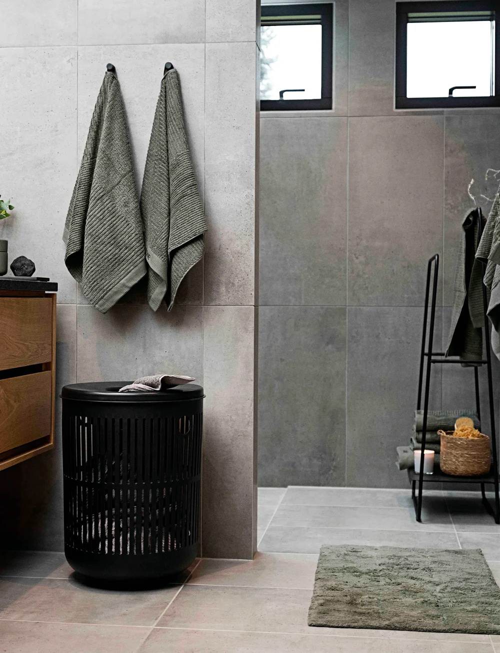 Zone Denmark - Bath mat - badematten - olive green - 1