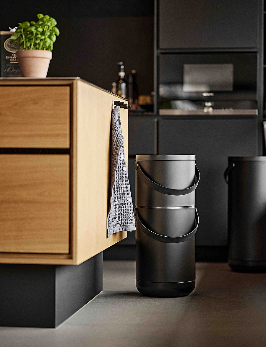 Zone Denmark - Waste bin Circular - papierkörbe - black - 3