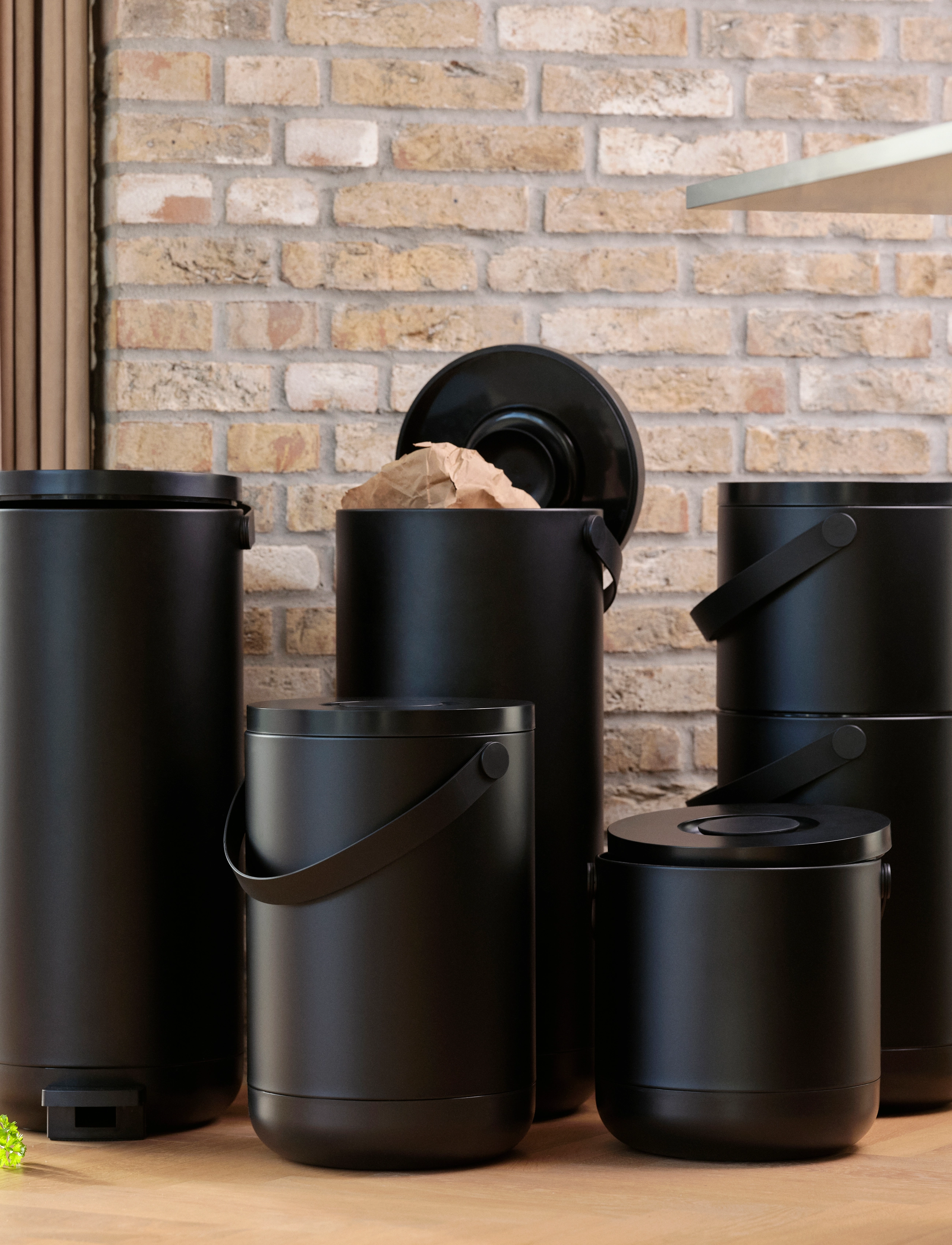 Zone Denmark - Soptunna Circular - home - black - 3