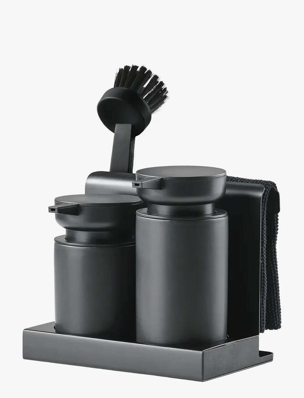 Zone Denmark - Dishwashing set DIISH - tücher & spülbürste - black - 0