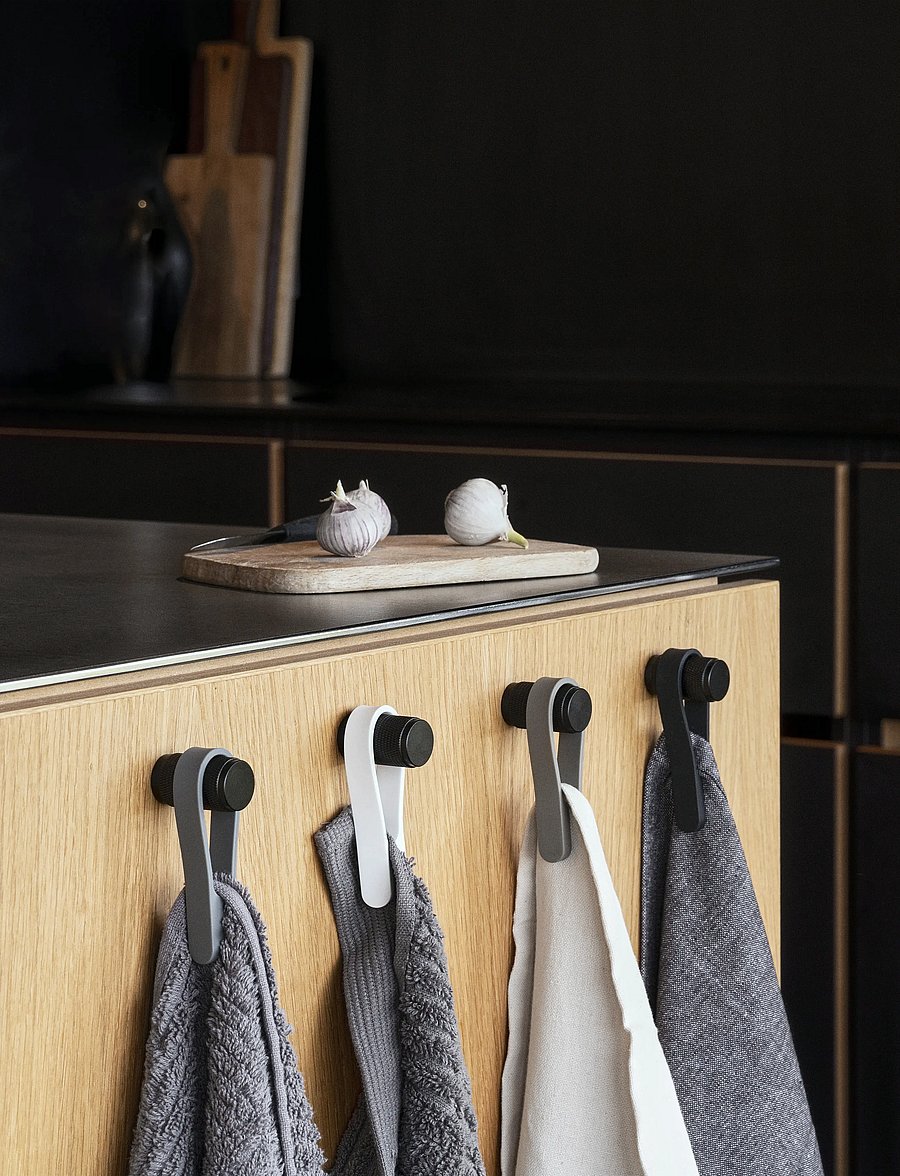 Zone Denmark - Towel strap Loop magnet 2 pcs - haken - grey - 5