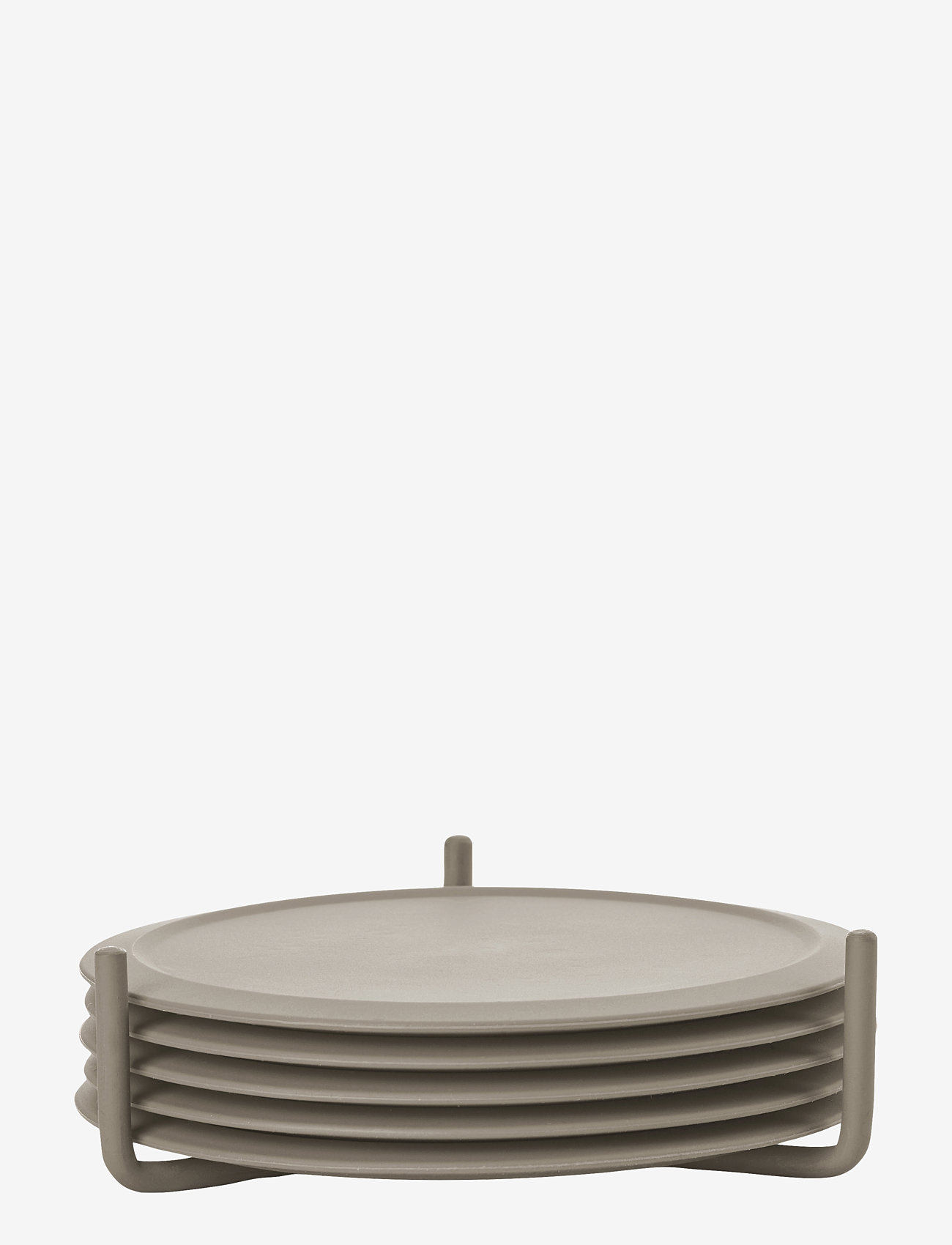 Zone Denmark - Coasters w holder Singles - taupe - 1
