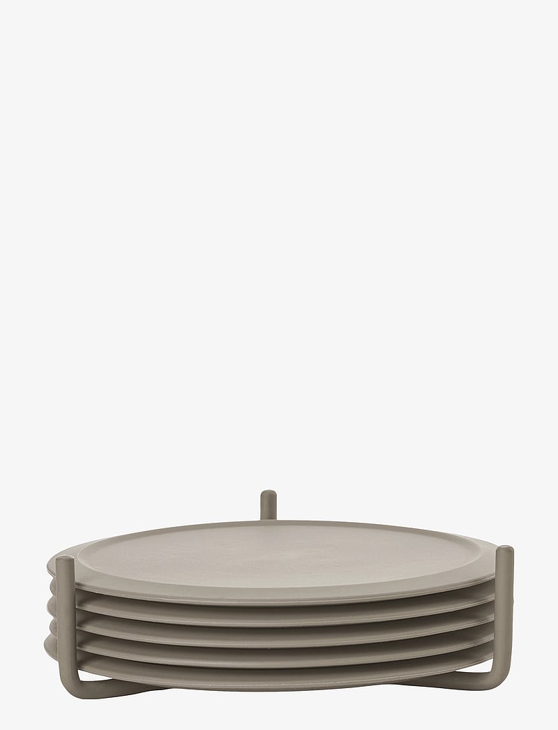 Zone Denmark - Coasters w holder Singles - taupe - 1