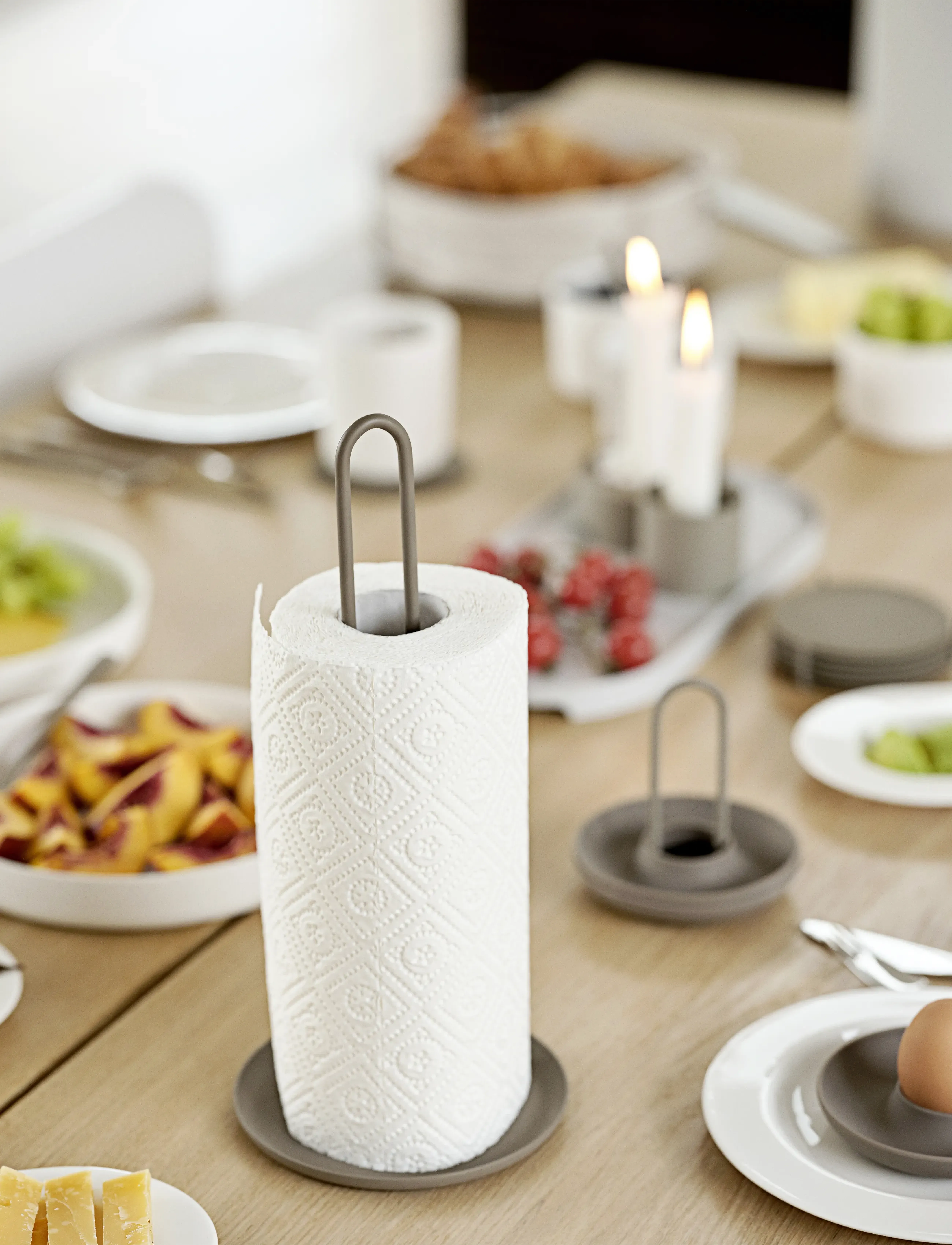 Zone Denmark Køkkenrulleholder Singles, 31.7X14.5 cm, Kitchen, Braun - Household Paperholder, Homeware