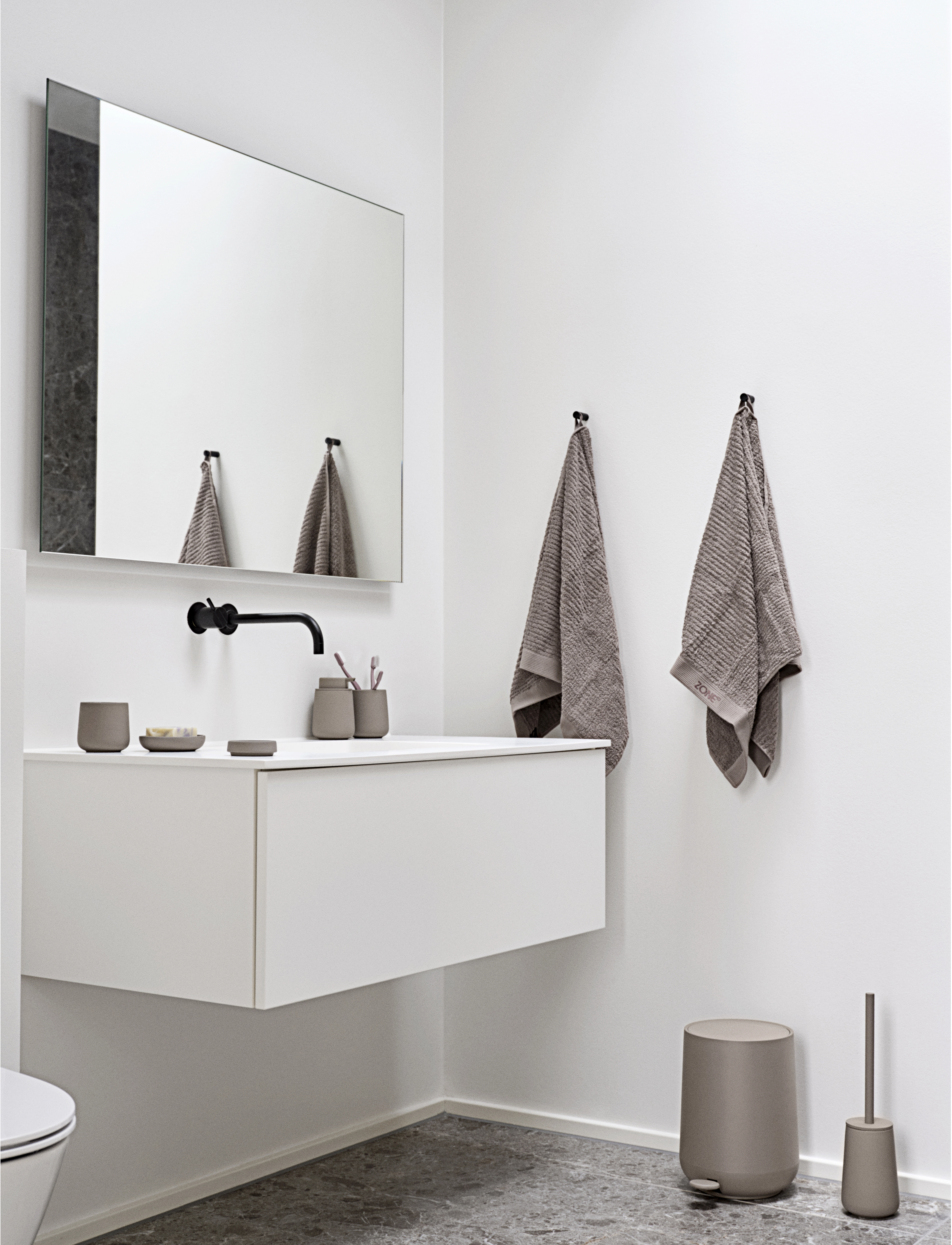 Zone Denmark Pedalspand Nova, 3 L, Storage, Braun - Paper Bins, Homeware