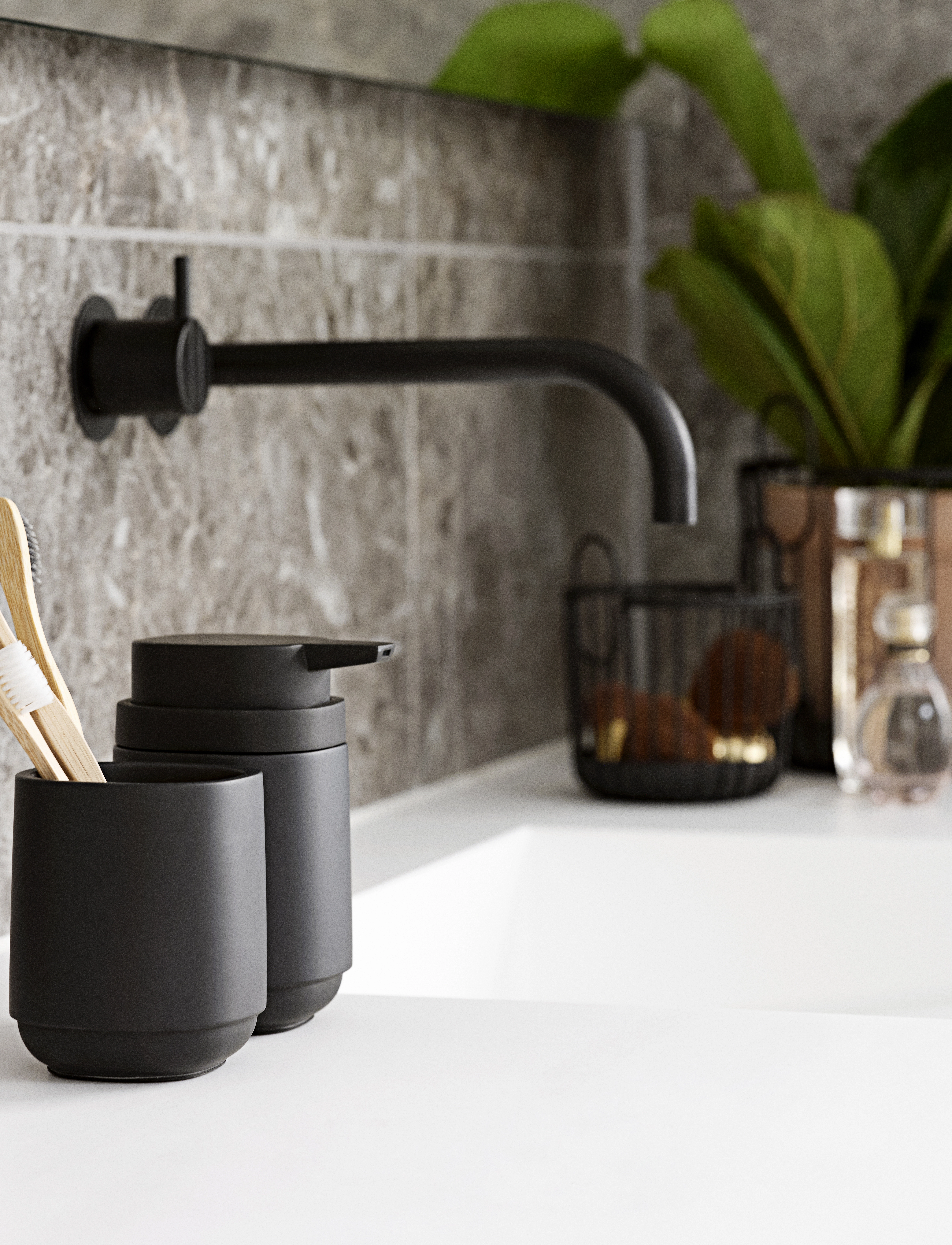 Zone Denmark - Toothbrush Mug Time - lowest prices - black - 2